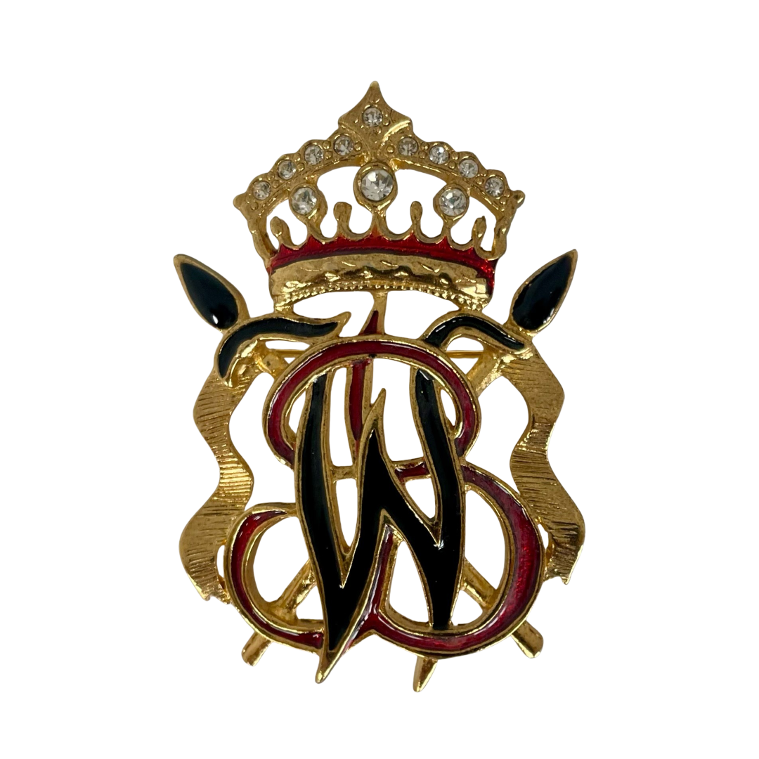 A Vintage Butler & Wilson Heraldic Coat of Arms Brooch, 1980s