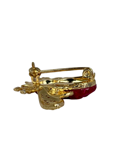 Butler & Wilson Bee Brooch, Ruby Red
