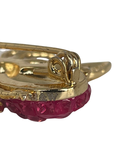 Butler & Wilson Bee Brooch, Ruby Red