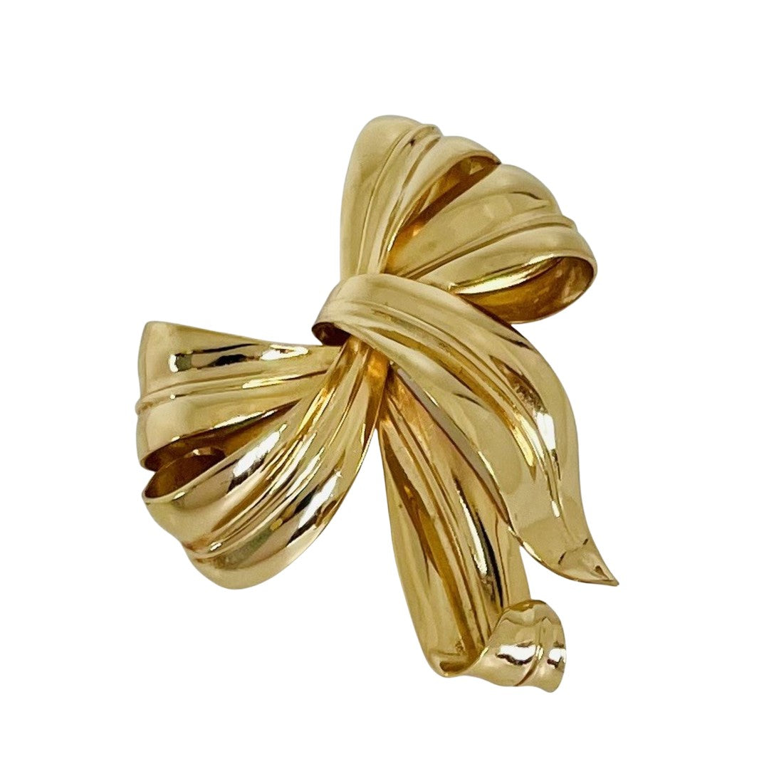 Vintage Christian Floppy Bow Brooch, 1980s