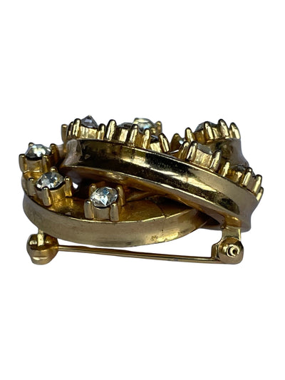 Vintage Christian Dior Interlocking Circles Brooch 1968