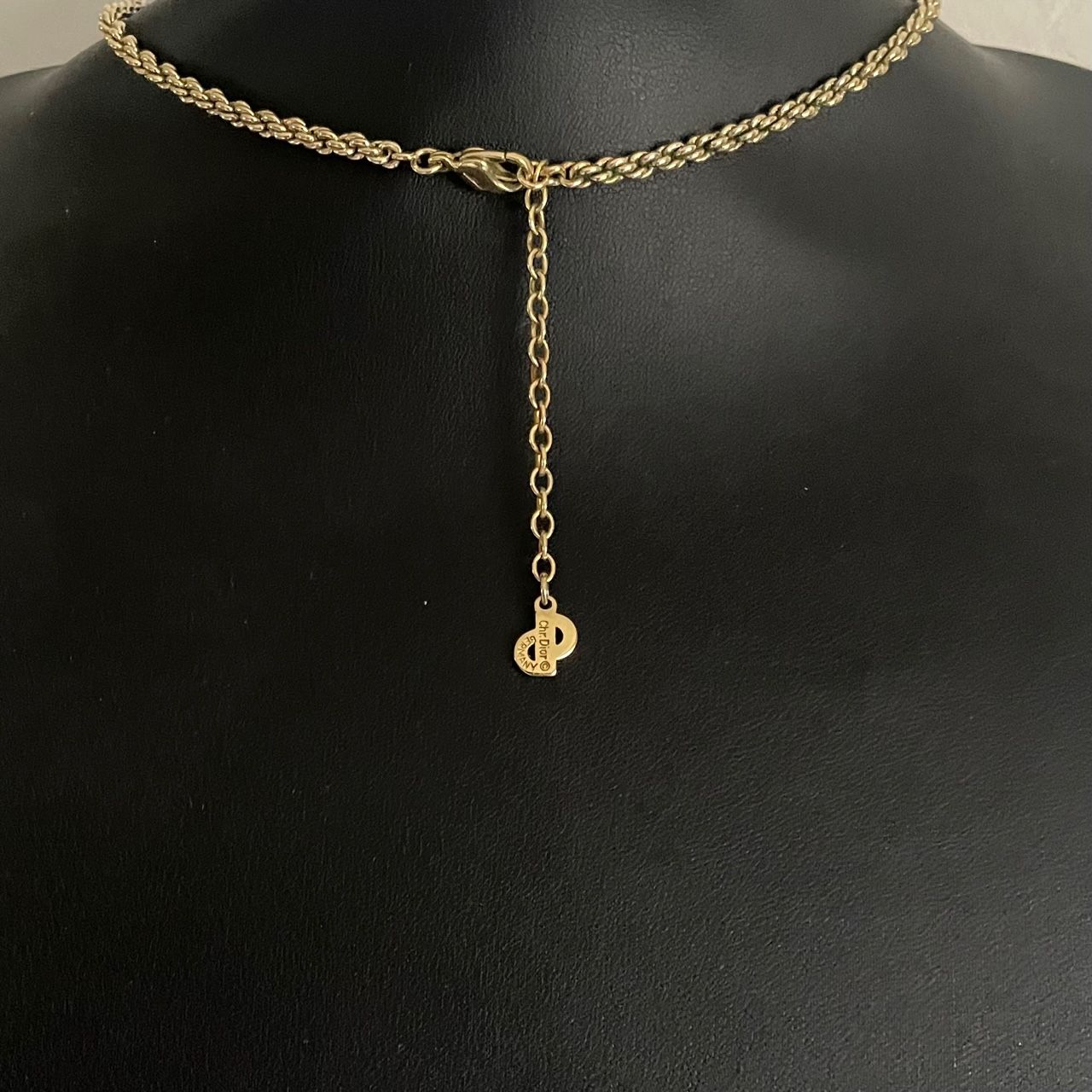 Vintage Christian Dior Gold-Plated Leaf Necklace