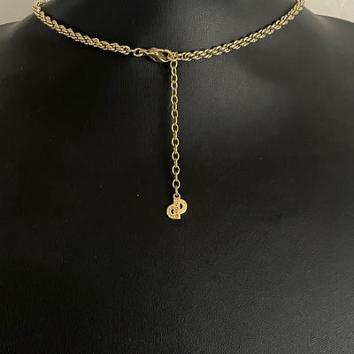 Vintage Christian Dior Gold-Plated Leaf Necklace