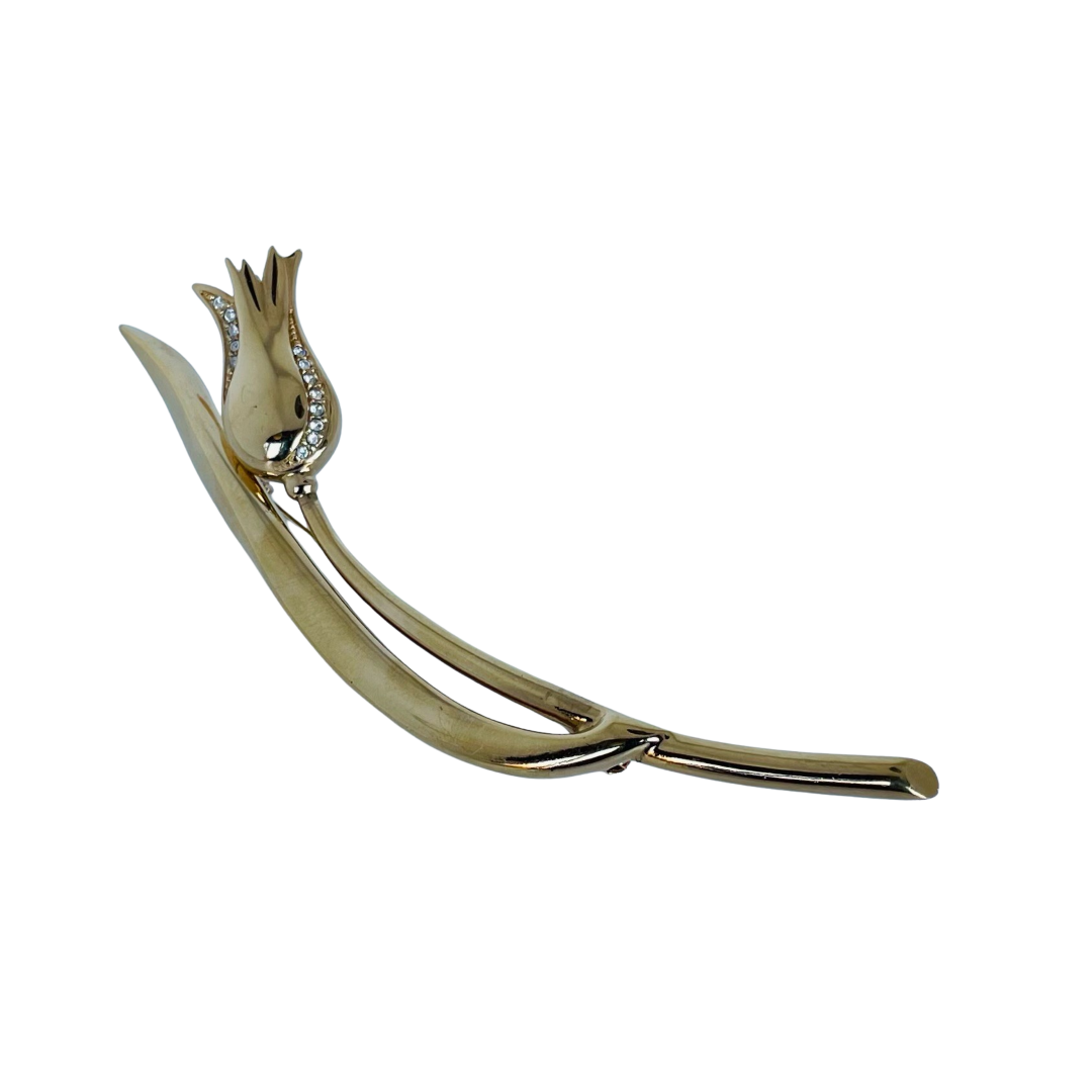 A Vintage Christian Dior Tulip Flower Brooch