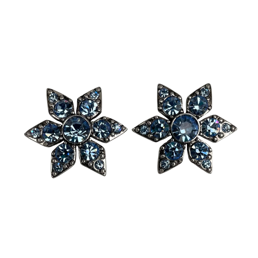 A pair of Vintage Givenchy Snowflake Stud Earrings
