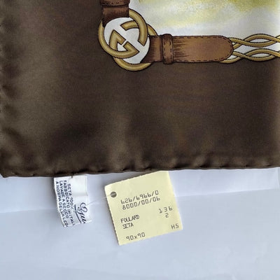 Vintage Gucci Game Birds Silk Scarf, 1980s, Original Packaging, Unworn