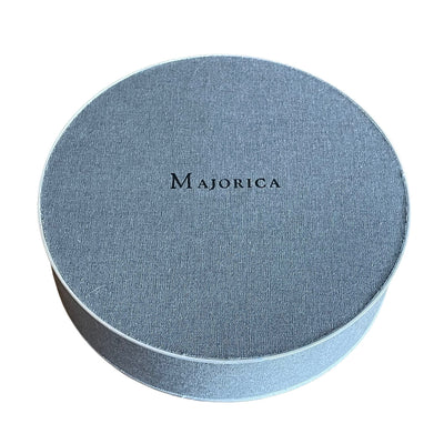 Vintage Majorica 'Tahitian' Faux Pearl Necklace 10mm | Sterling Silver Gilt Clasp | Original Box & Papers | Possibly Unworn