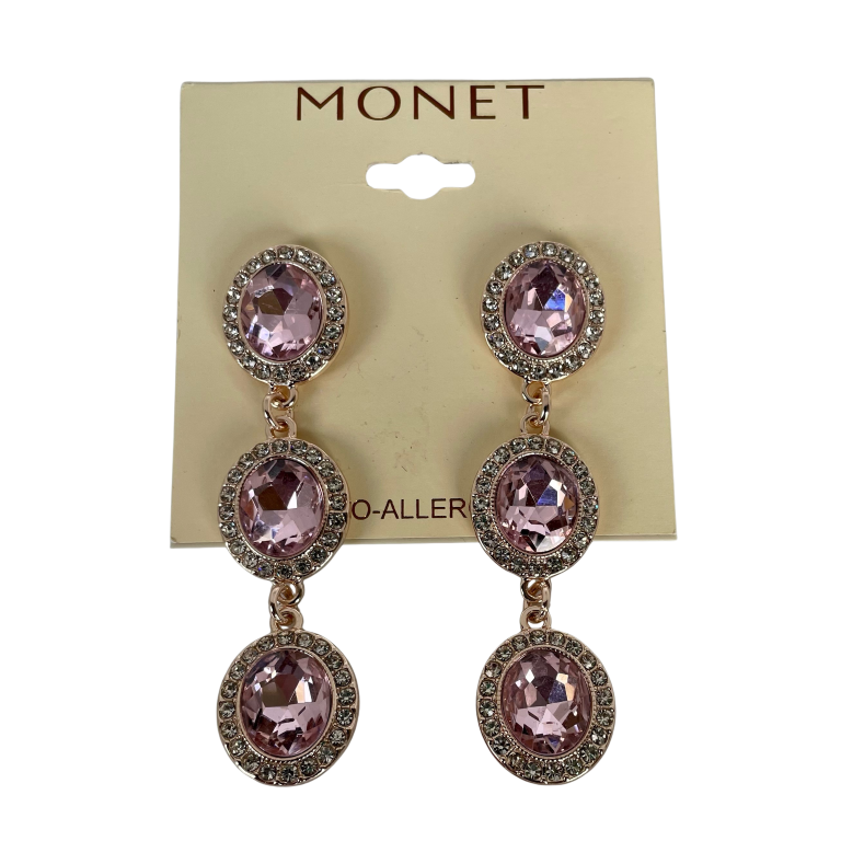 A Pair of Vintage Monet Drop Earrings for Pierced Ears