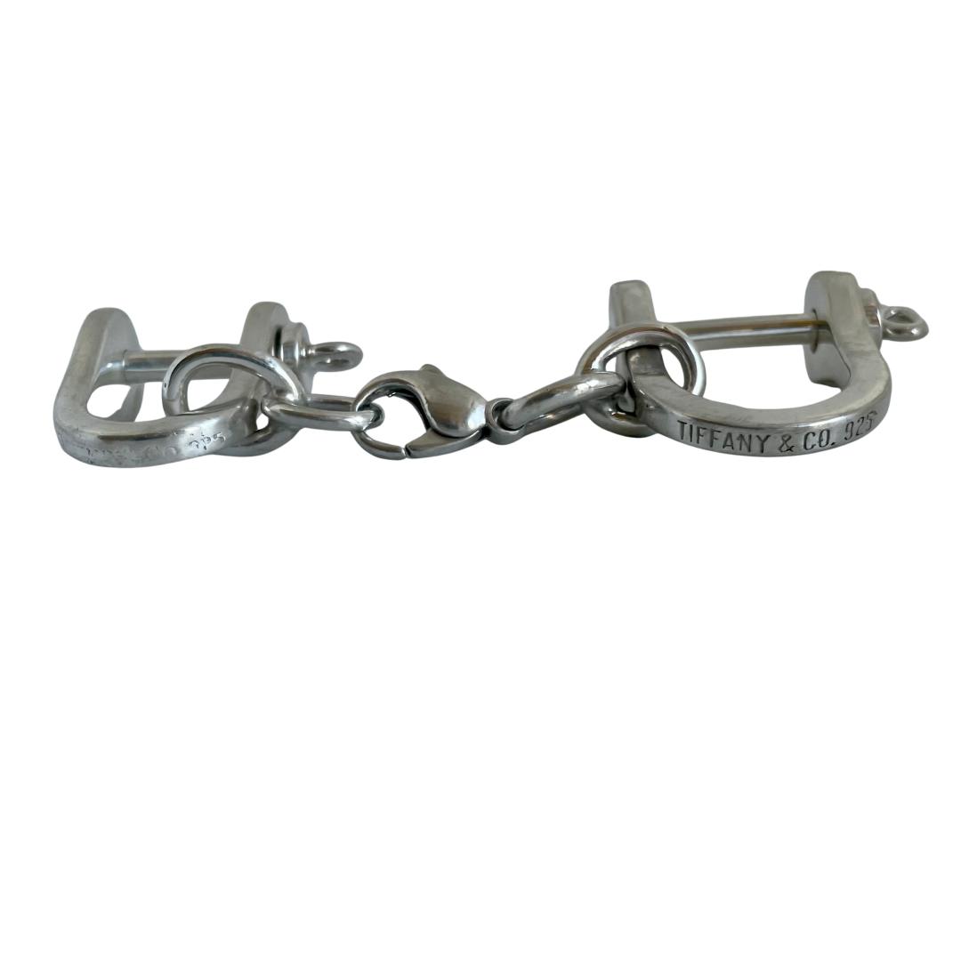 A Vintage Tiffany Horse Bit Double Key Ring