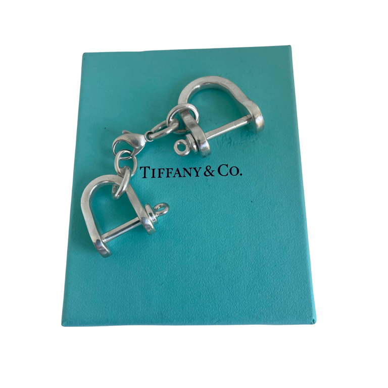 A Vintage Tiffany Horse Bit Double Key Ring