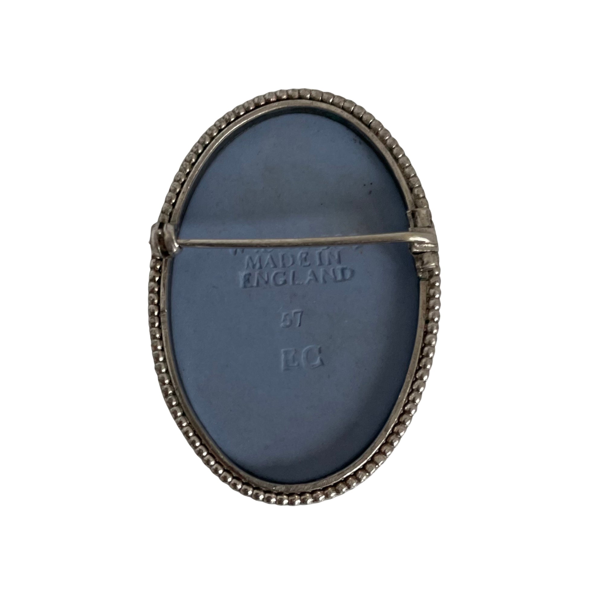 A Vintage Wedgwood Jasperware Cameo Brooch, 1957