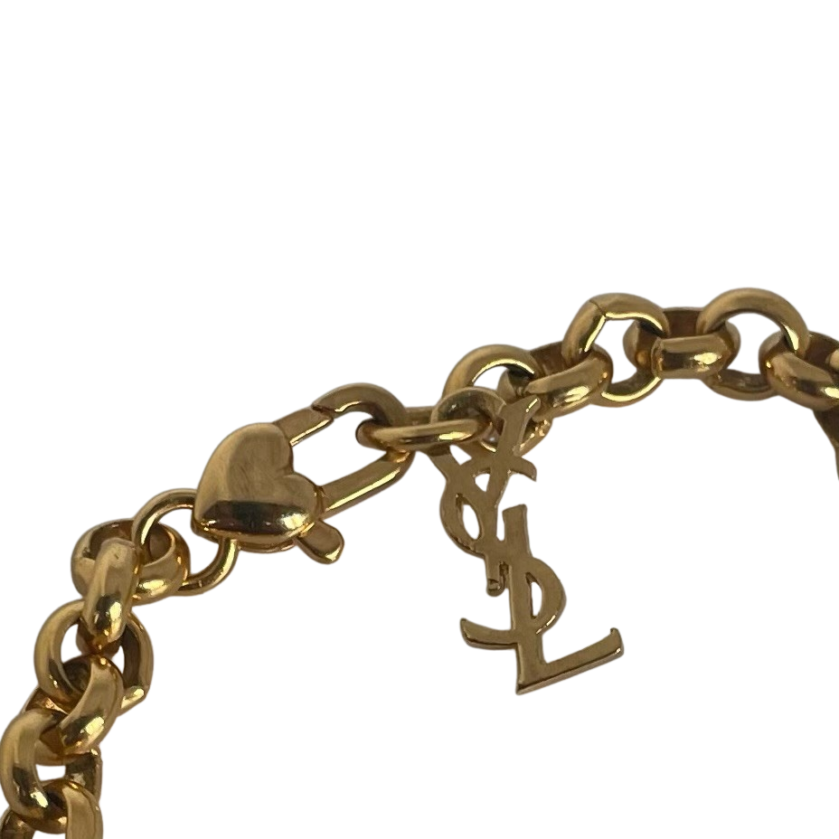 A Vintage Yves Saint Laurent Heart Bracelet