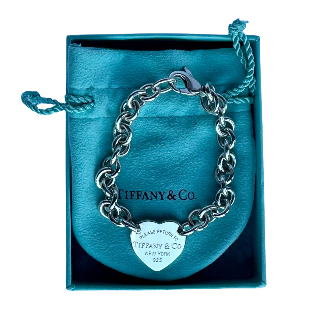 Vintage Tiffany & Co Return to Tiffany Sterling Silver Heart Tag