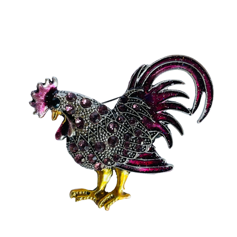 Vintage Rooster Brooch
