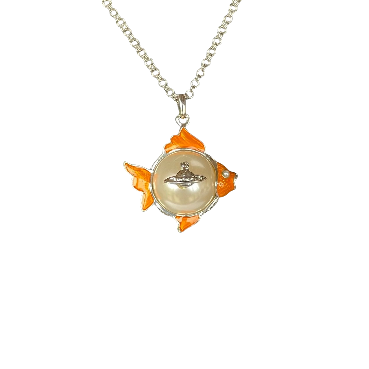 Vintage Vivienne Westwood Rare Goldfish Pendant Necklace, 2010