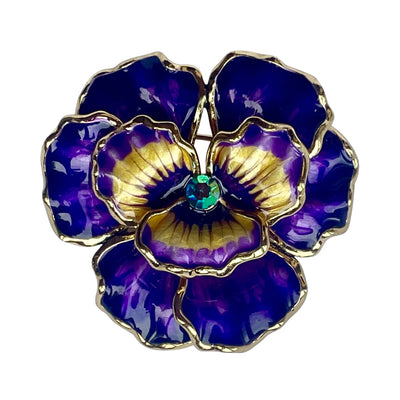 Butler & Wilson Pansy Brooch