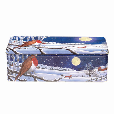 Emma Bridgewater Midnight Robin Tin Filled with Shortbread Biscuits