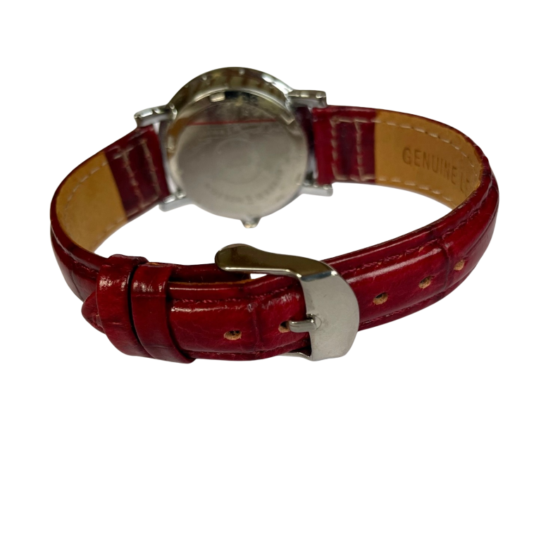 Butler & Wilson Scottie Dog Watch, Burgundy Leather Strap, Unworn