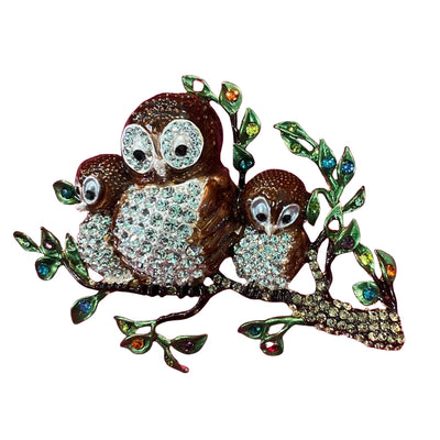 Vintage Butler & Wilson Owls Brooch,  Book Piece