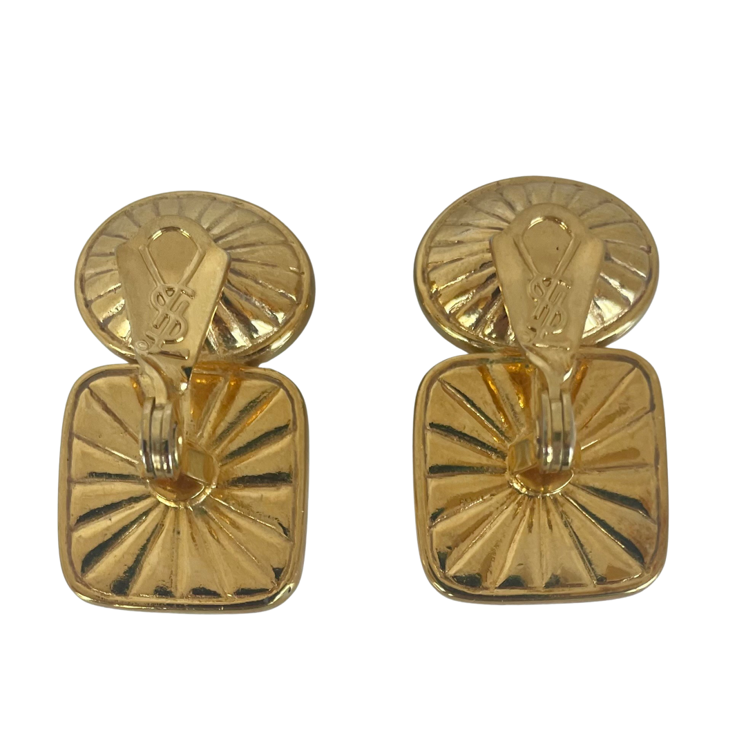 A Pair of Vintage Yves Saint Laurent Clip Earrings
