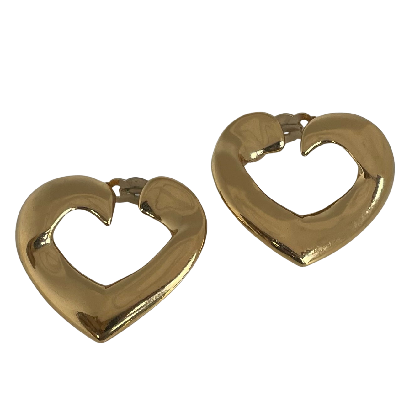 A pair of Vintage Yves Saint Laurent Large Clip Earrings