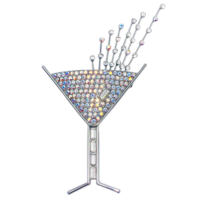 Butler & Wilson Vintage Cocktail Glass Brooch