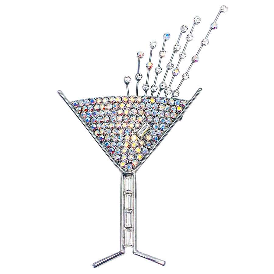 Butler & Wilson Vintage Cocktail Glass Brooch
