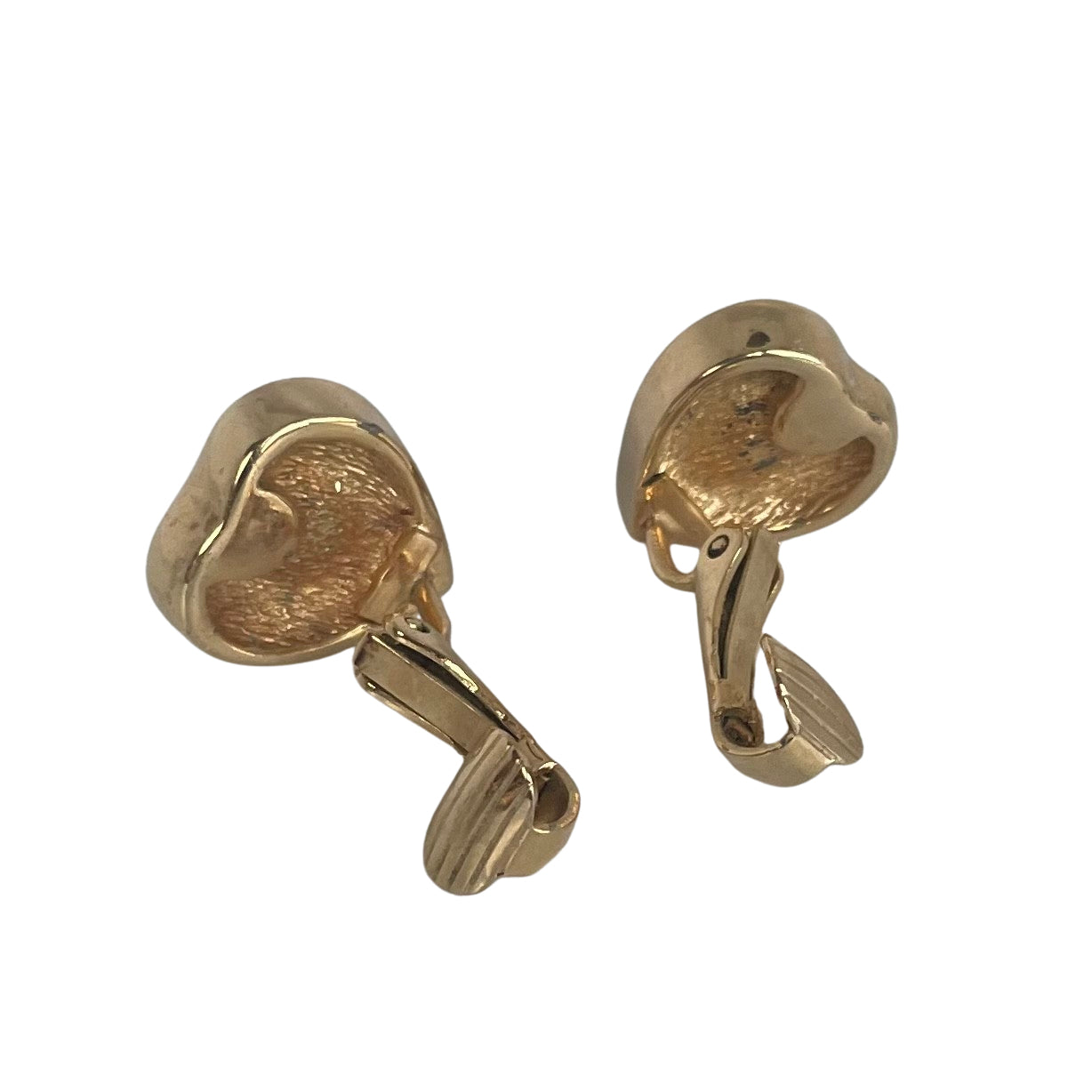 A pair of  Vintage Christian Dior Heart Earrings