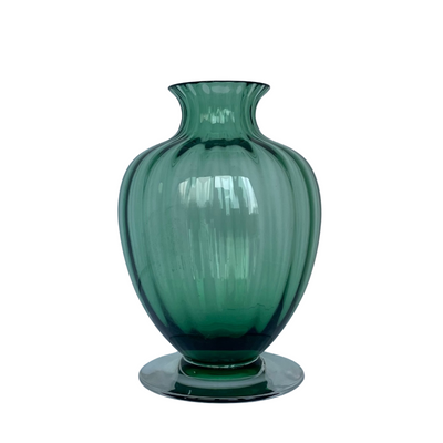 Vintage Baccarat France 'Aquarelle' Emerald Green Vase