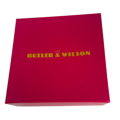 Vintage Butler & Wilson Crystal Rose Brooch