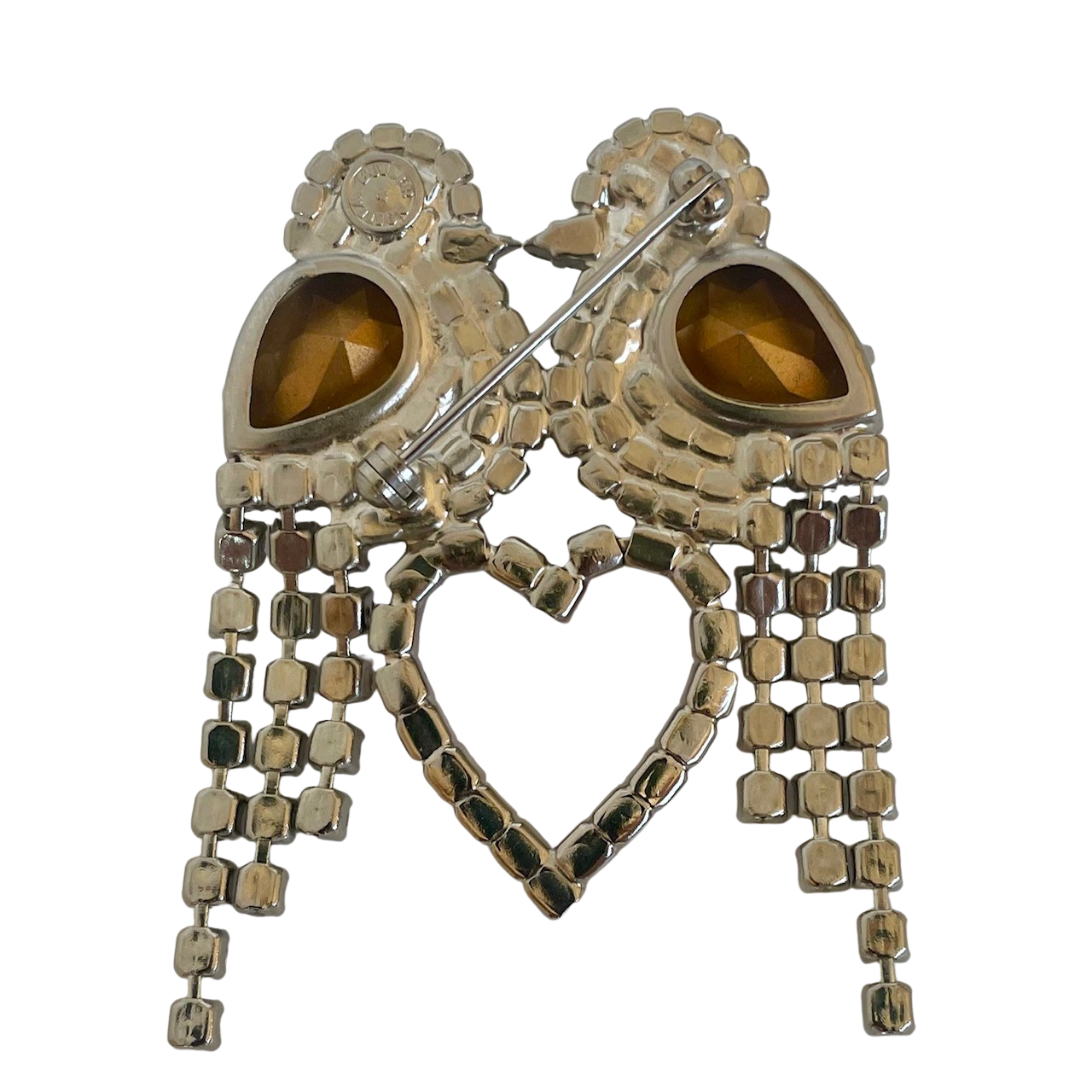 A Butler & Wilson Vintage Lovebirds Brooch