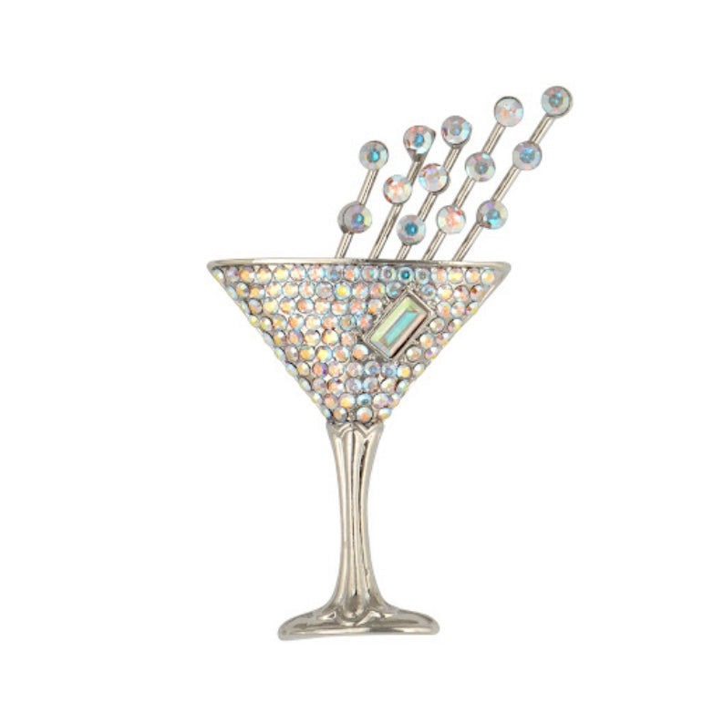 A Butler & Wilson Vintage Small Cocktail Glass Brooch
