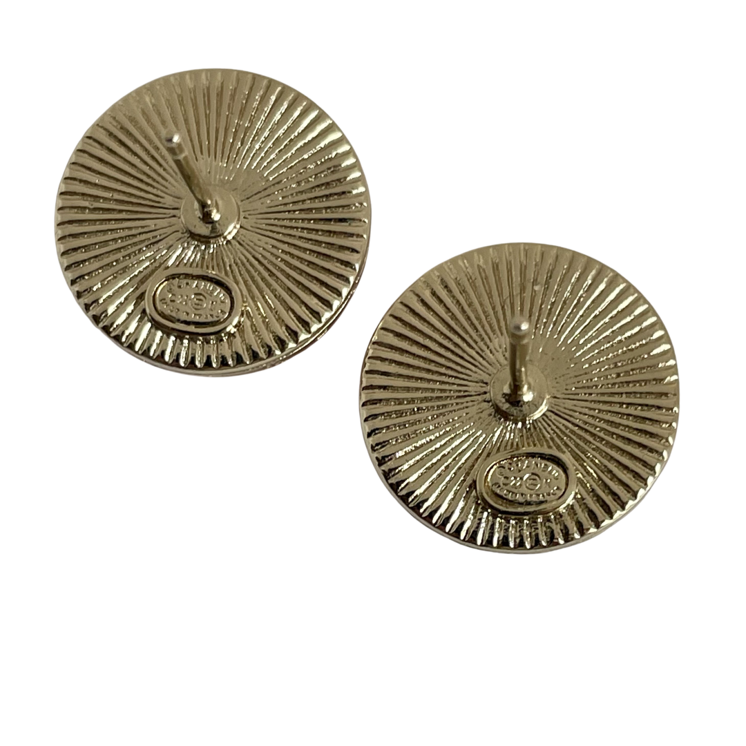 Chanel CC Stud Earrings