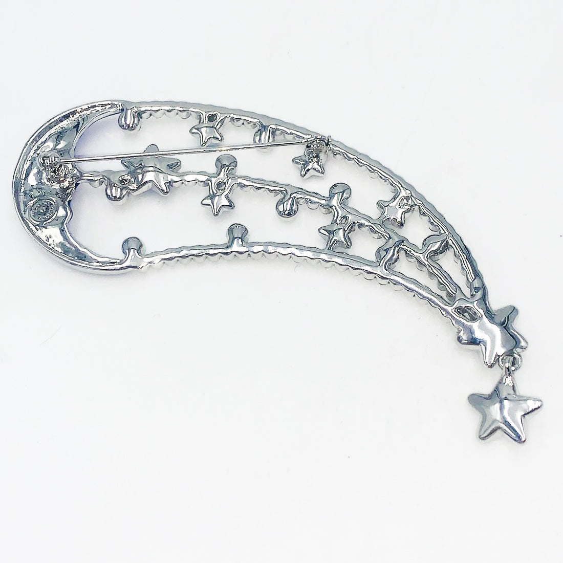 Butler & Wilson Man in The Moon Shooting Star Brooch