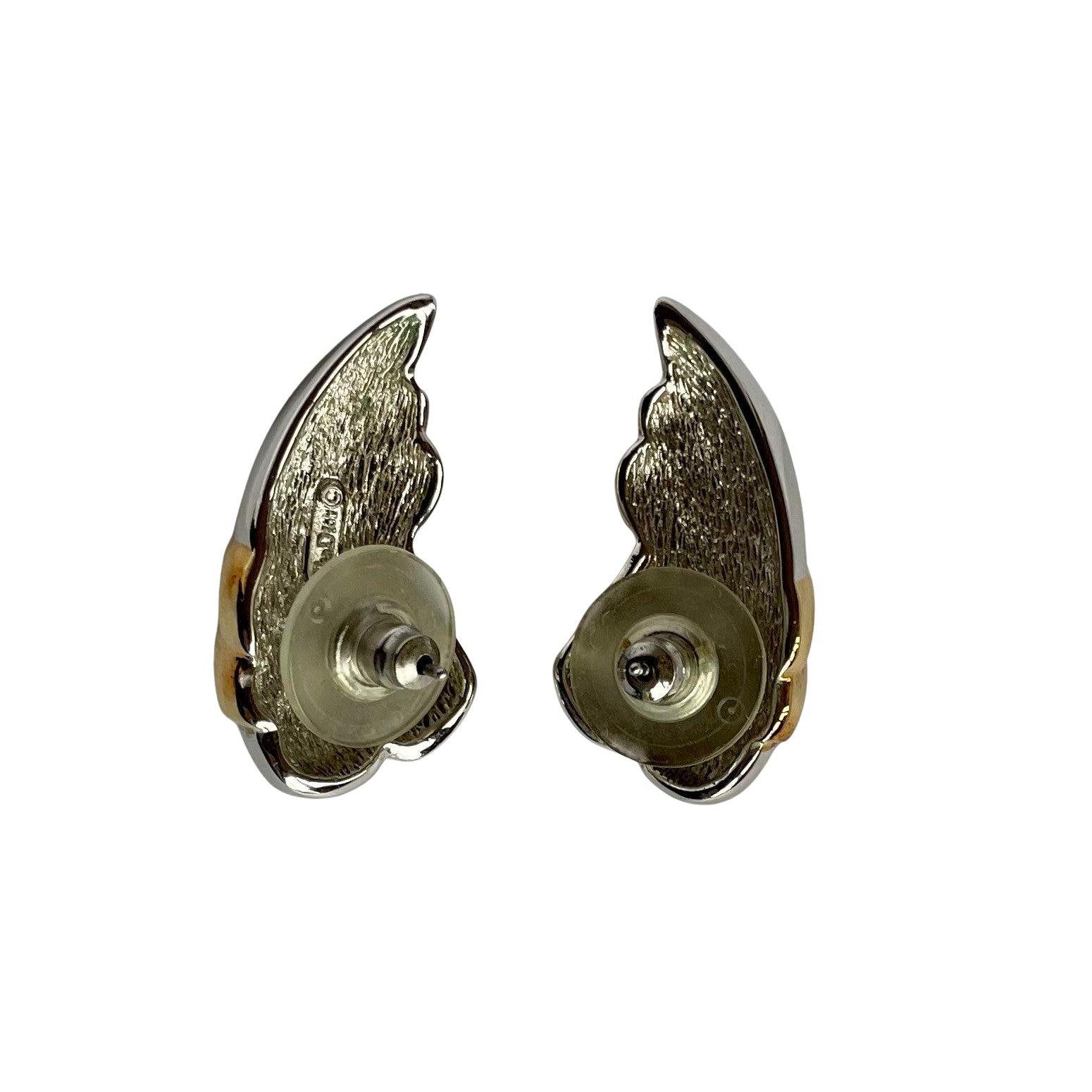 Vintage Christian Dior Vintage Angel Wing Stud Earrings, 1980s