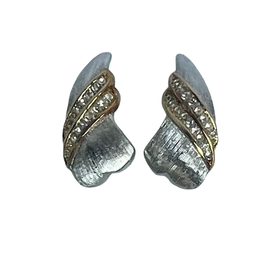 Vintage Christian Dior Vintage Angel Wing Stud Earrings, 1980s