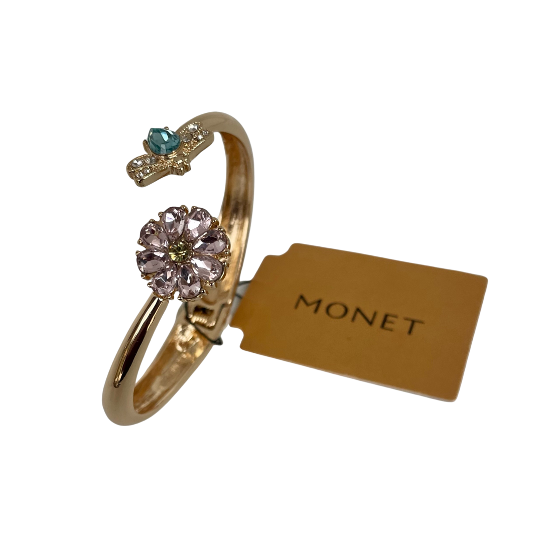 A Monet Bee and Flower Bangle
