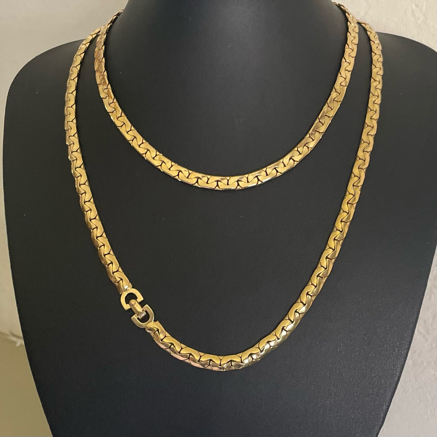 A Christian Dior Vintage Chain Link Necklace, 1980s