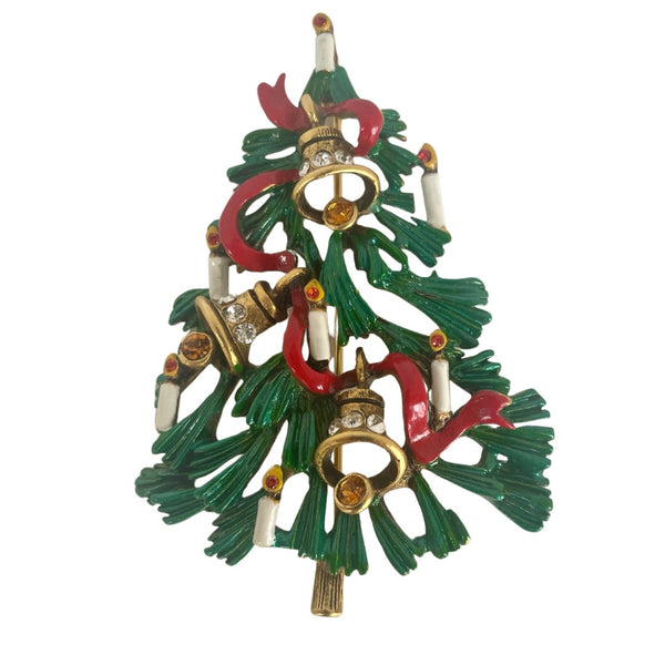A Butler & Wilson Christmas Tree Brooch Annabel James