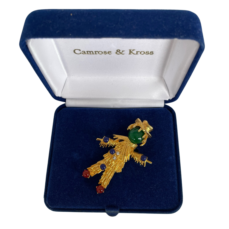 A Jackie Kennedy Vintage Scarecrow Brooch