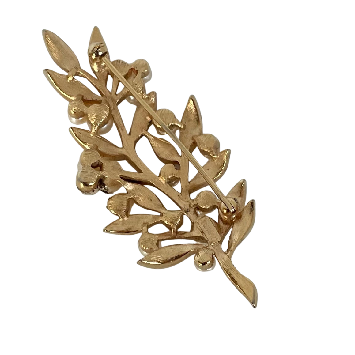 A Vintage Crown Trifari Leaf Brooch 1960s