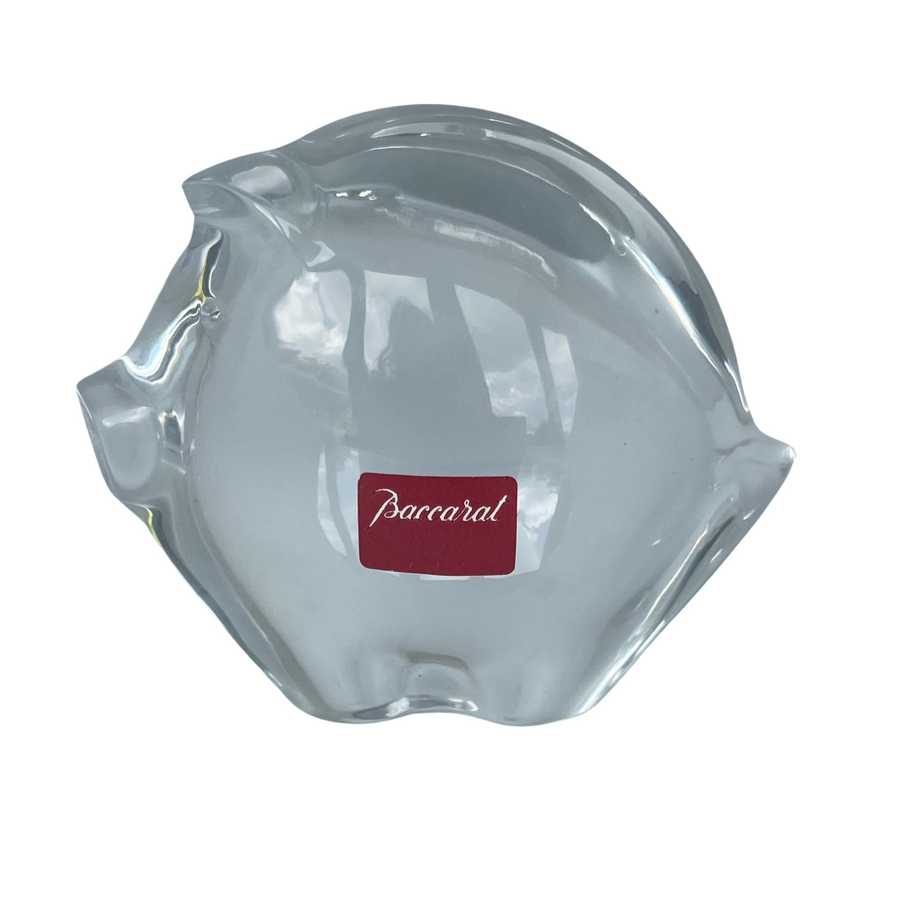 A Vintage Baccarat Crystal Pig