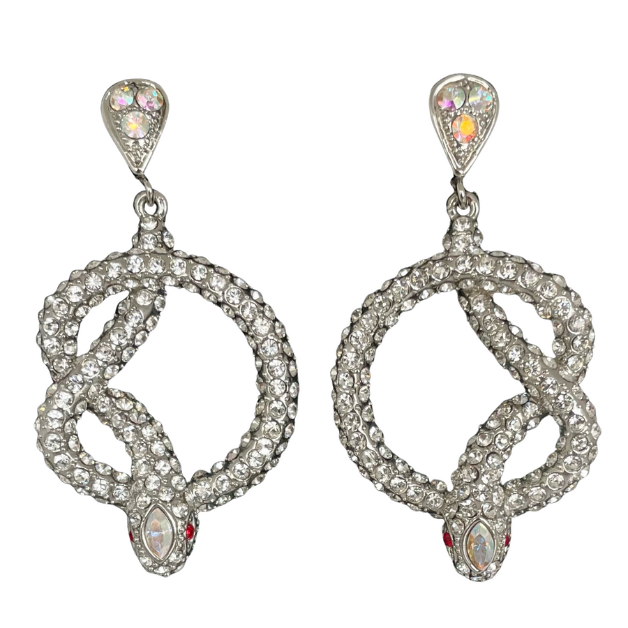 A Pair of Vintage Butler & Wilson Snake Earrings for Pierced Ears