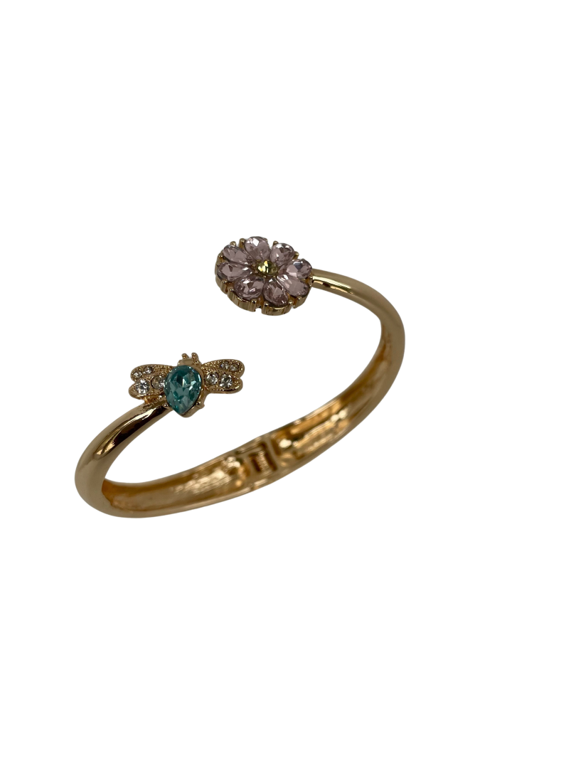 A Monet Bee and Flower Bangle