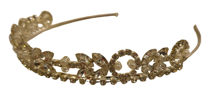A Crystal and Pearl Tiara