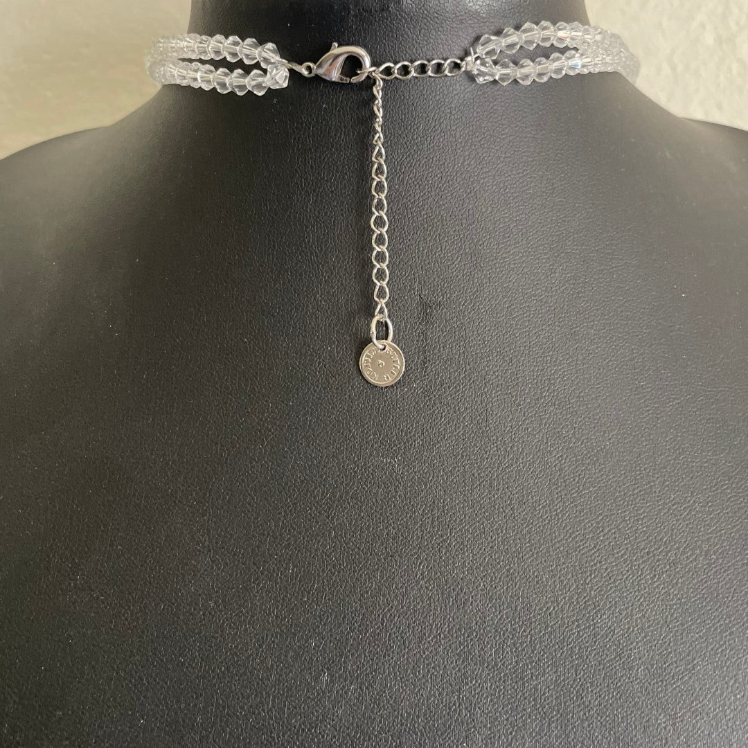 A Vintage Butler & Wilson Floral Crystal Necklace