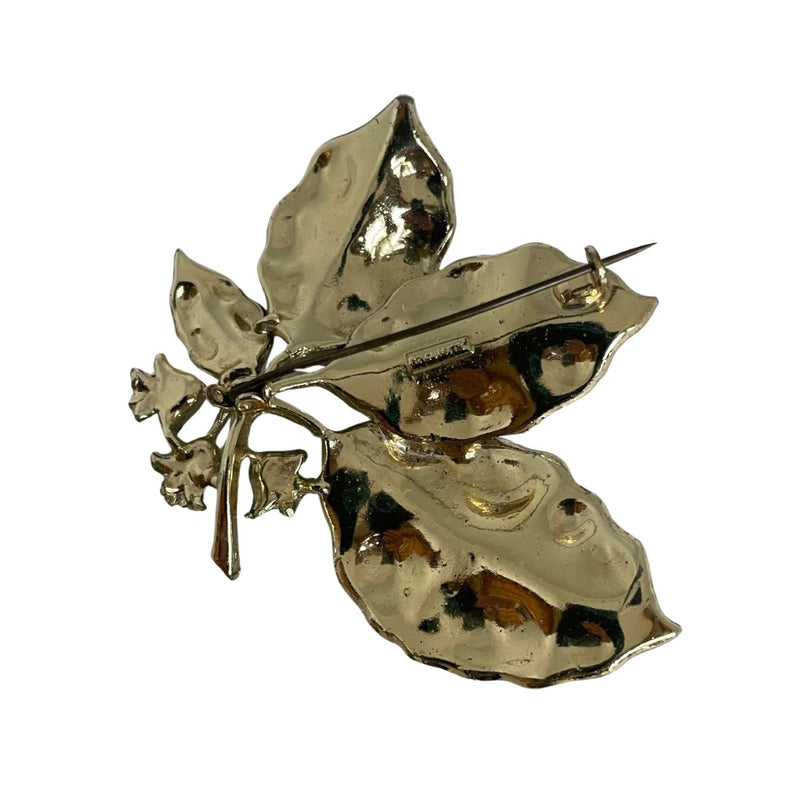 A Vintage Copper Beech Brooch, signed Exquisite Annabel James