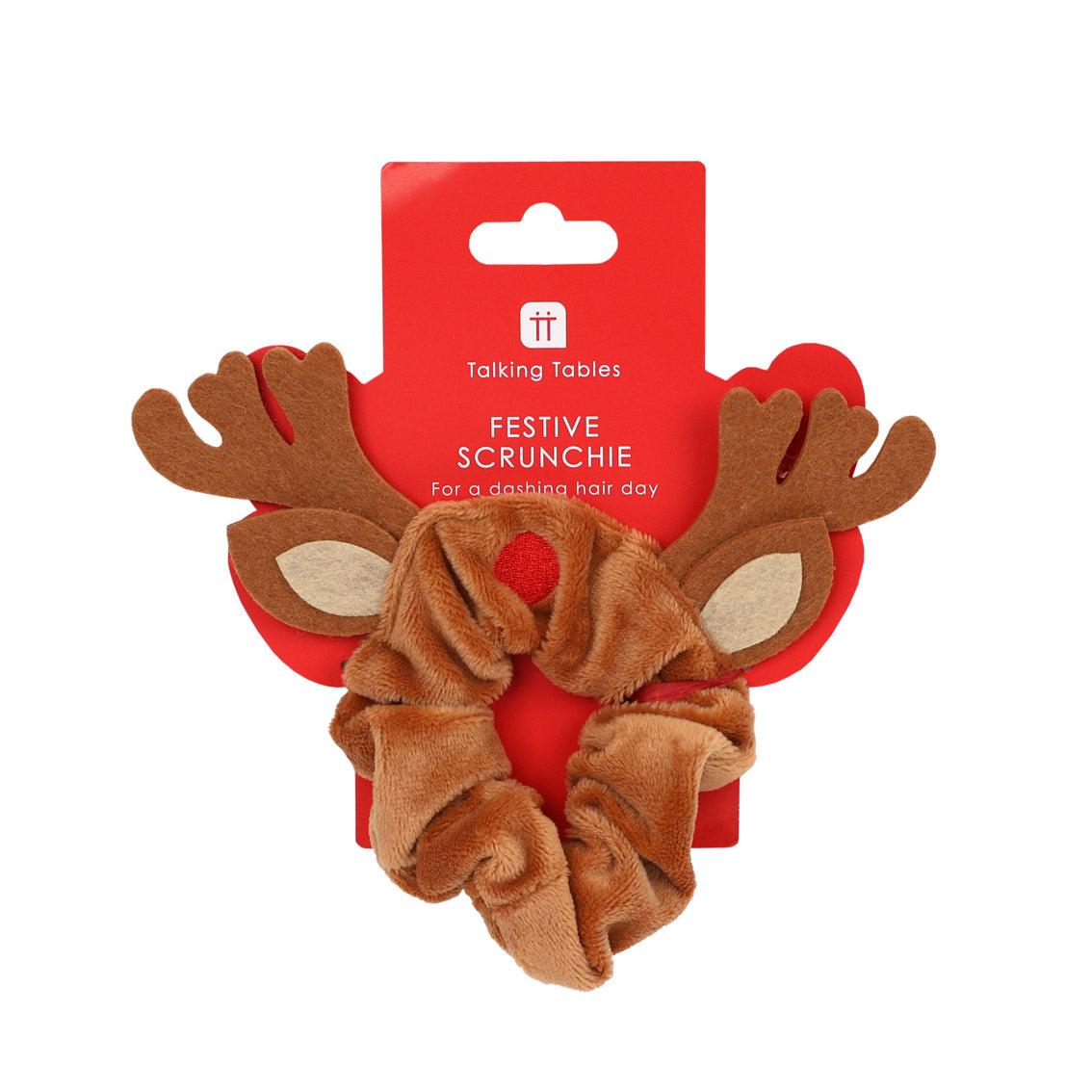 Festive Reindeer Scrunchie