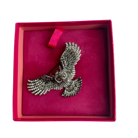 Vintage Butler & Wilson Crystal Owl Brooch