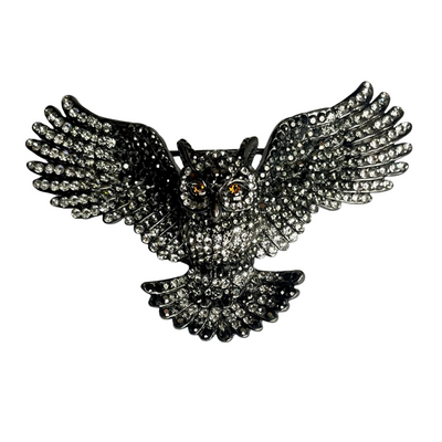 Vintage Butler & Wilson Crystal Owl Brooch